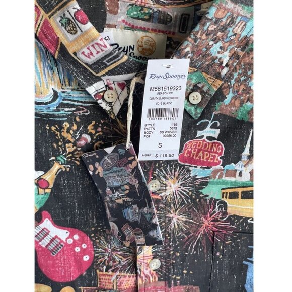 Reyn Spooner Vegas 8th Island Shirt Mens Small Short Sleeve Button Up Tailored - Picture 4 of 5